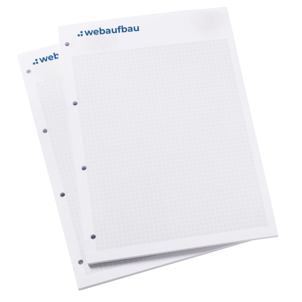 Schreibblock mit Kugelschreiber